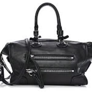 VALENTINO GARAVANI Black Nappa Boston Bag
